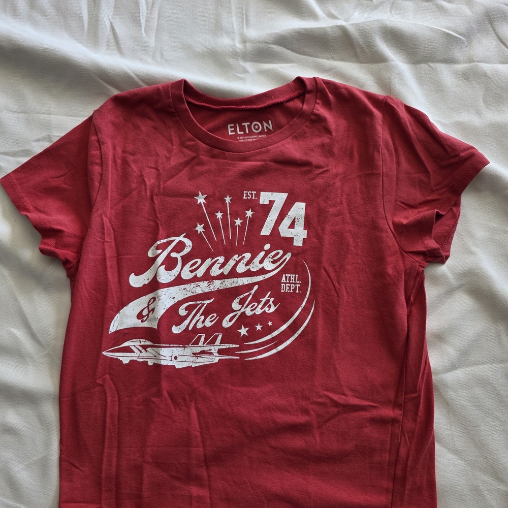 Red Graphic Women's Baby Tee